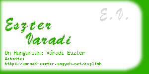 eszter varadi business card