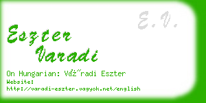 eszter varadi business card